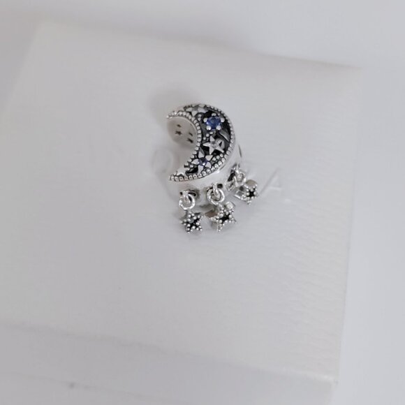 Pandora Star and Crescent Charm S925 Sterling Silver with box - Picture 5 of 7